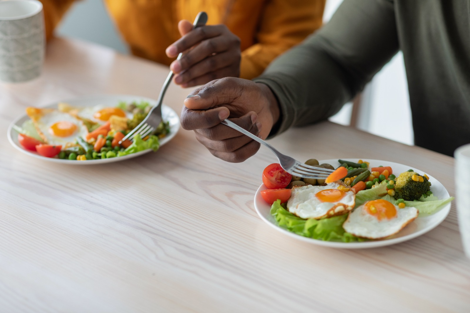 Healthy balanced meal plate and active lifestyle food